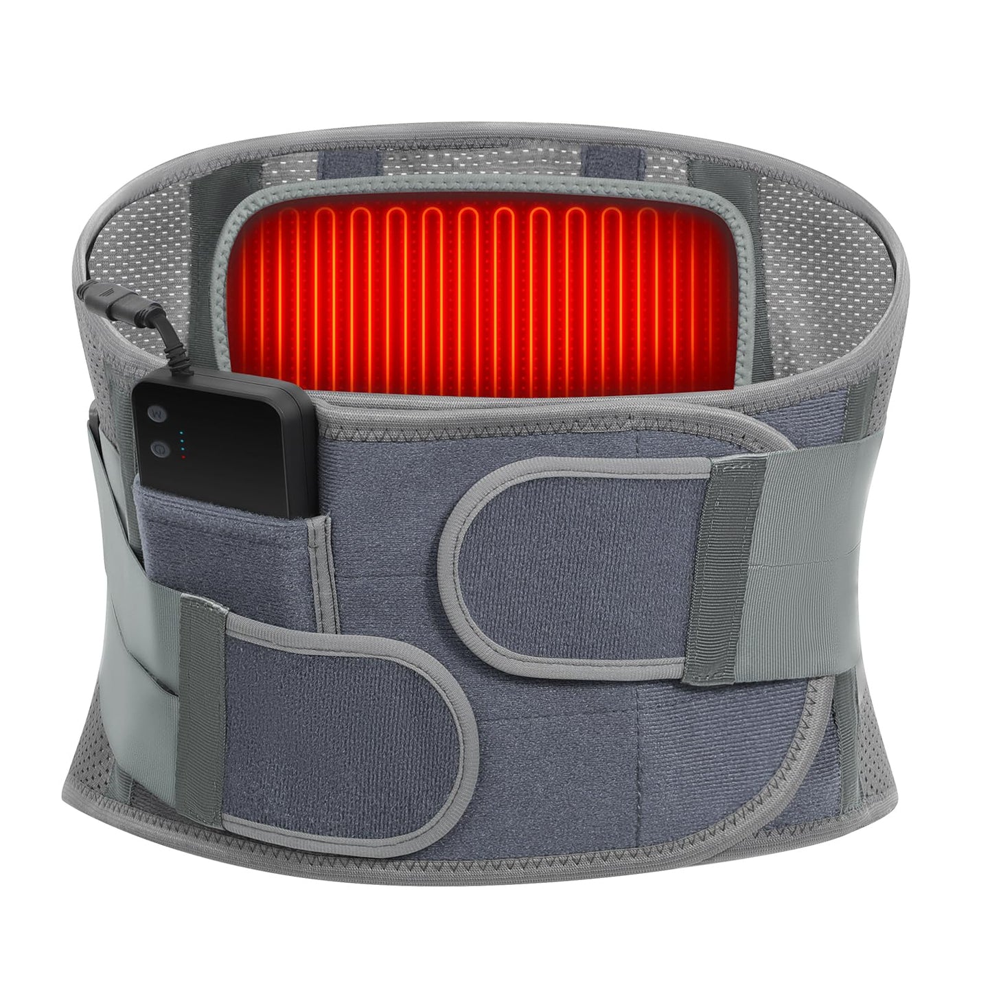 Heated Lower Back Brace - Men's Heat Therapy Support